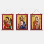 Archangel Michael Wandteppich Mit Holzrahmen (Dreifach)