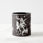Archangel Michael Zweifarbige Tasse (Mittel)