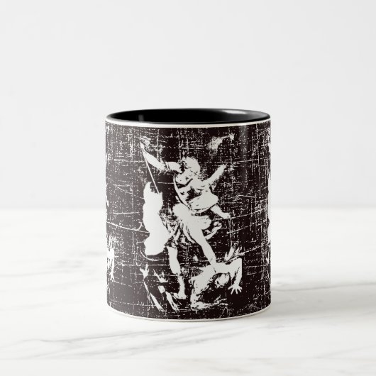 Archangel Michael Zweifarbige Tasse (Mittel)