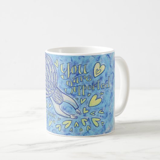 Archangel Michael's Support Art Custom Coffee Cup Kaffeetasse (VorderseiteRechts)