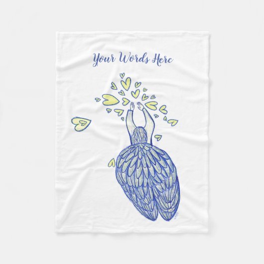 Archangel Michael's Support Custom Fleece Blanket (Vorderseite)