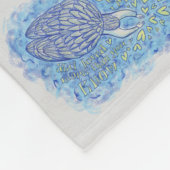 Archangel Michael's Support Custom Fleece Blanket (Ecke)