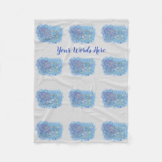 Archangel Michael's Support Custom Fleece Blanket (Vorderseite)