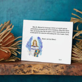 Archangel Micheal mit Gebet Fotoplatte (Seite)