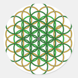 Archangel Raphael3 Runder Aufkleber