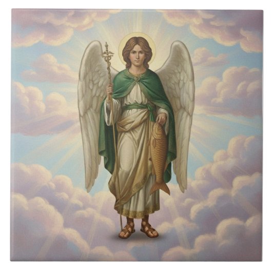 Archangel Raphael Angel Fliese (Vorderseite)