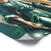 Archangel Raphael Angel of Healing Wall Art Print Poster (Ecke)