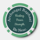 Archangel Raphael “Be Near” Healing Prayer Token Pokerchips (Rückseite)