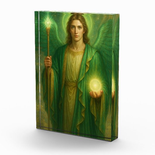 Archangel Raphael - göttlicher Heiler des Lichts Fotoblock (Rechts)