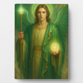 Archangel Raphael - göttlicher Heiler des Lichts Fotoplatte (Vorderseite)