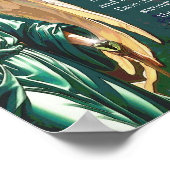 Archangel Raphael Healing Prayer Wall Art Print Poster (Ecke)