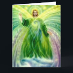 Archangel Raphael Heillicht Karte<br><div class="desc">Erzengel Raphael mit seinem heilenden Licht,  das auf dich herumwirbelt.</div>