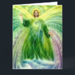 Archangel Raphael Heillicht Karte<br><div class="desc">Erzengel Raphael mit seinem heilenden Licht,  das auf dich herumwirbelt.</div>