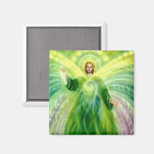 Archangel Raphael Heillicht Magnet (Vorderseite/Rückseite)