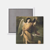 Archangel Raphael mit Bischof Domonte Magnet (Vorderseite/Rückseite)