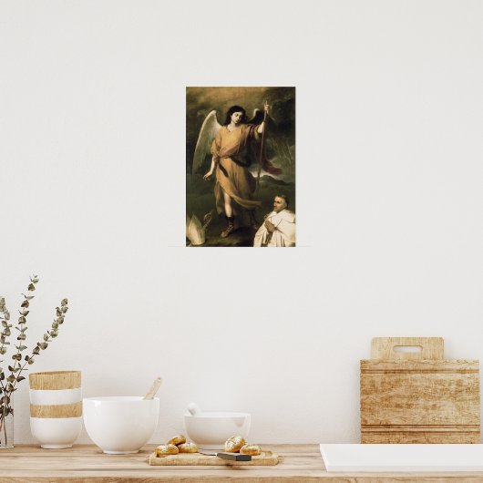 Archangel Raphael mit Bischof Domonte Poster (Küche)
