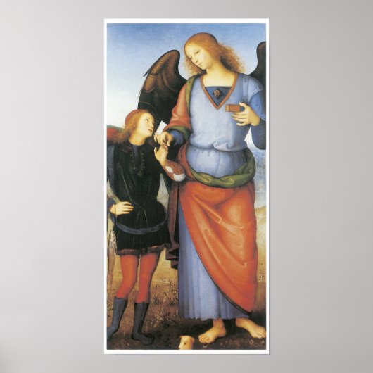 Archangel Raphael mit Tobias, c. 1496-1500 Poster (Vorne)