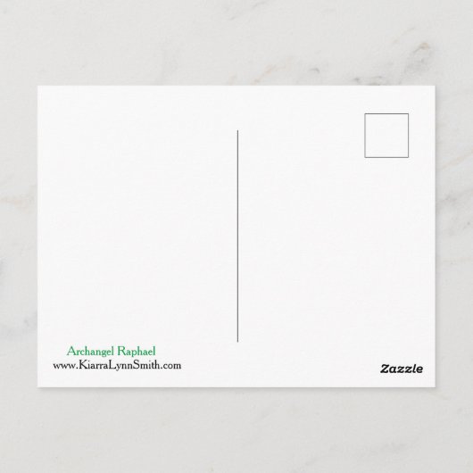 Archangel Raphael Postcard Postkarte (Rückseite)