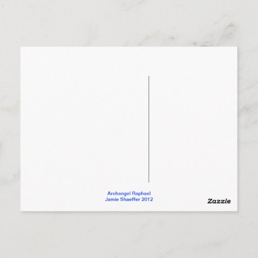 Archangel Raphael Postkarte (Rückseite)