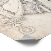 Archangel Raphael Print Poster (Ecke)