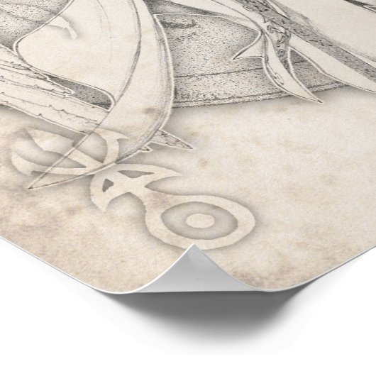 Archangel Raphael Print Poster (Ecke)