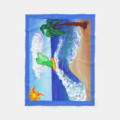 ​ Archangel Raphael Surf Art Custom Fleece Blanket (Vorderseite)