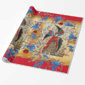 ARCHANGEL RAPHAEL- UND FISCHCHRISTMAS-PARKMENT GESCHENKPAPIER (Ungerollt)