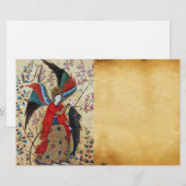 ARCHANGEL RAPHAEL UND FISCHPARKMONOGRAMM BRIEFPAPIER (Vorne/Hinten)