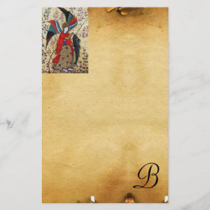 ARCHANGEL RAPHAEL UND FISCHPARKMONOGRAMM BRIEFPAPIER