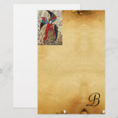 ARCHANGEL RAPHAEL UND FISCHPARKMONOGRAMM BRIEFPAPIER (Vorne/Hinten)