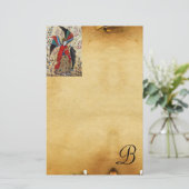 ARCHANGEL RAPHAEL UND FISCHPARKMONOGRAMM BRIEFPAPIER (Stehend Vorderseite)