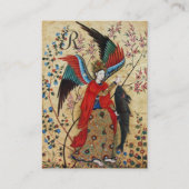 ARCHANGEL RAPHAEL UND FISCHPARKMONOGRAMM VISITENKARTE (Rückseite)