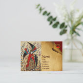 ARCHANGEL RAPHAEL UND FISCHPARKMONOGRAMM VISITENKARTE (Stehend Vorderseite)