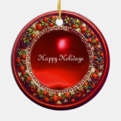 ARCHANGEL RAPHAEL UND FISCHPARKPLATZ KERAMIK ORNAMENT (Hinten)