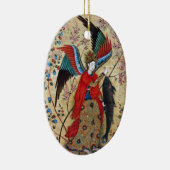 ARCHANGEL RAPHAEL UND FISCHPARKPLATZ KERAMIKORNAMENT (Rechts)