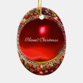 ARCHANGEL RAPHAEL UND FISCHPARKPLATZ KERAMIKORNAMENT (Hinten)