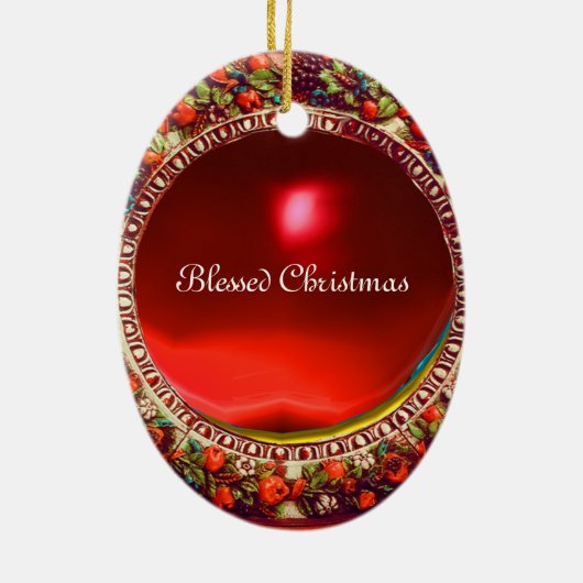 ARCHANGEL RAPHAEL UND FISCHPARKPLATZ KERAMIKORNAMENT (Hinten)