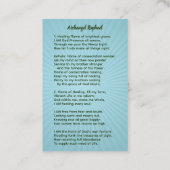 Archangel Raphael Visitenkarte (Rückseite)