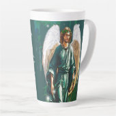 Archangel Saint Raphael Healing Angel Prayer Green Milchtasse (Rechte Ecke)