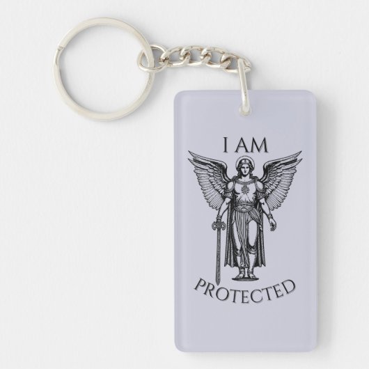Archangel St Michael Protection Prayer Keychain Schlüsselanhänger (Vorderseite)