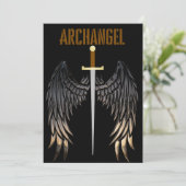 ARCHANGEL SWORD EINLADUNG (Stehend Vorderseite)