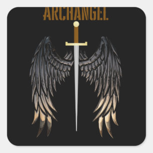 ARCHANGEL SWORD QUADRATISCHER AUFKLEBER