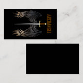 ARCHANGEL SWORD THROW PILLOW VISITENKARTE (Vorne/Hinten)