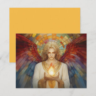 Archangel Uriel Die Flamme Gottes Rainbow Mosaik Einladung