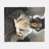 Archangel Uriel Fleecedecke (Vorderseite (Horizontal))