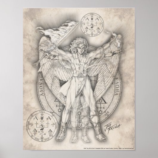 Archangel Uriel Print Poster (Vorne)