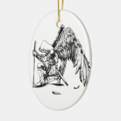 ArchAngel Warrior Keramikornament (Links)