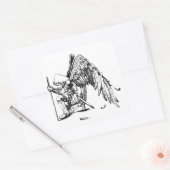 ArchAngel Warrior Quadratischer Aufkleber (Umschlag)