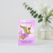 Archangel Zadkiel and Holy Amethyst Visitenkarte (Stehend Vorderseite)