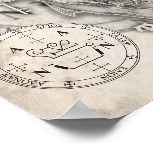 Archangel Zadkiel Print Poster (Ecke)